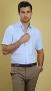 پیراهن آستین کوتاه مردانه 60437 برندس