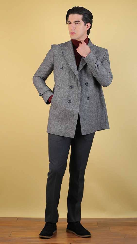 پالتو مردانه 80104 برندس ذغالی (1) پالتو مردانه 80104 - Image 1