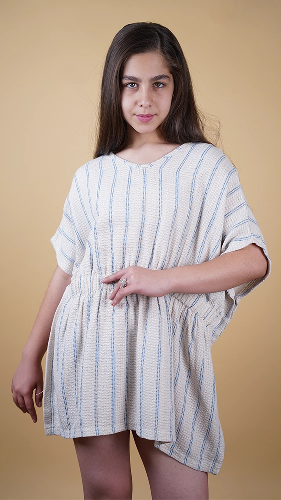 پیراهن دخترانه 54037 برندس کرم پیراهن دخترانه 45034 - Image 1