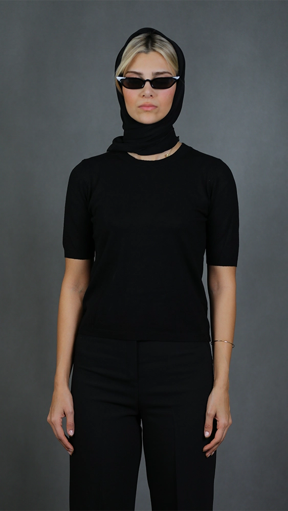 بافت زنانه H04 برندس مشکی (1) بافت زنانه H04 - Image 1