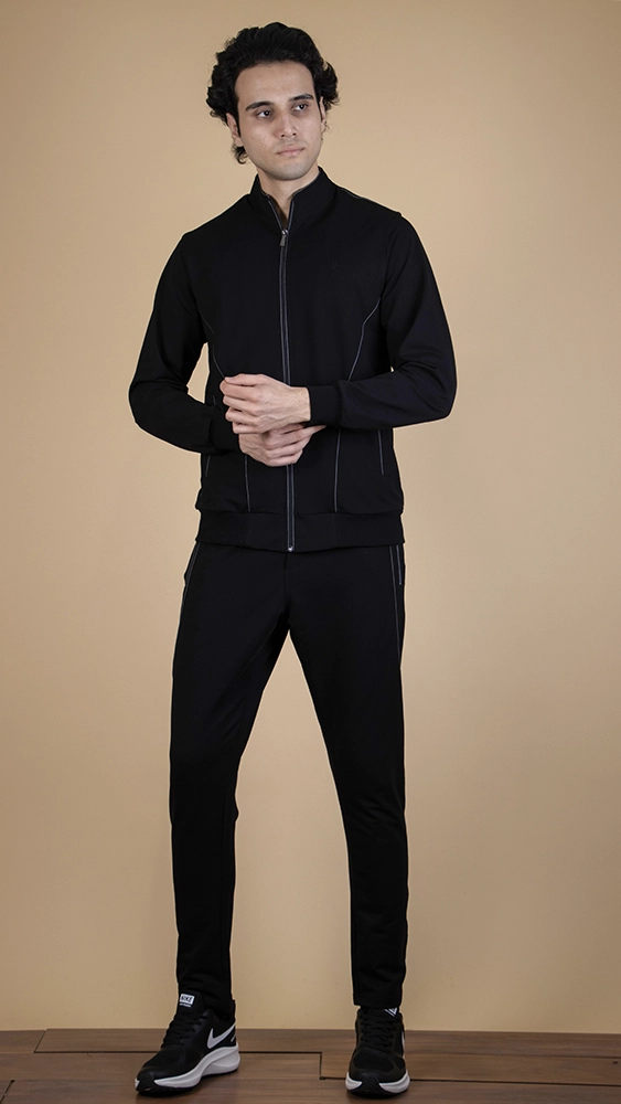 ست ورزشی مردانه 200056 مشکی برندس (2) ست ورزشی مردانه 200056 - Image 1