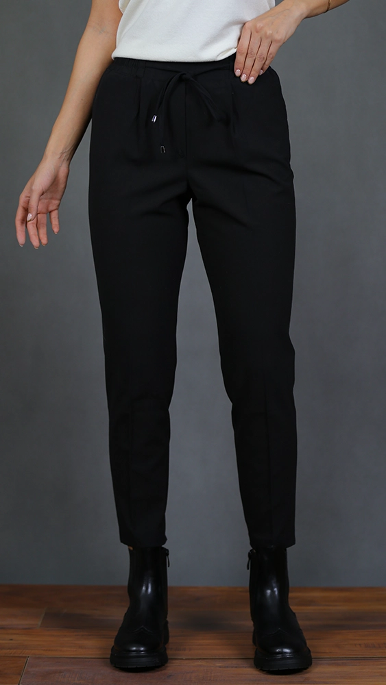 شلوار پارچه ای زنانه 905 برندس مشکی (1) شلوار زنانه 905 - Image 1