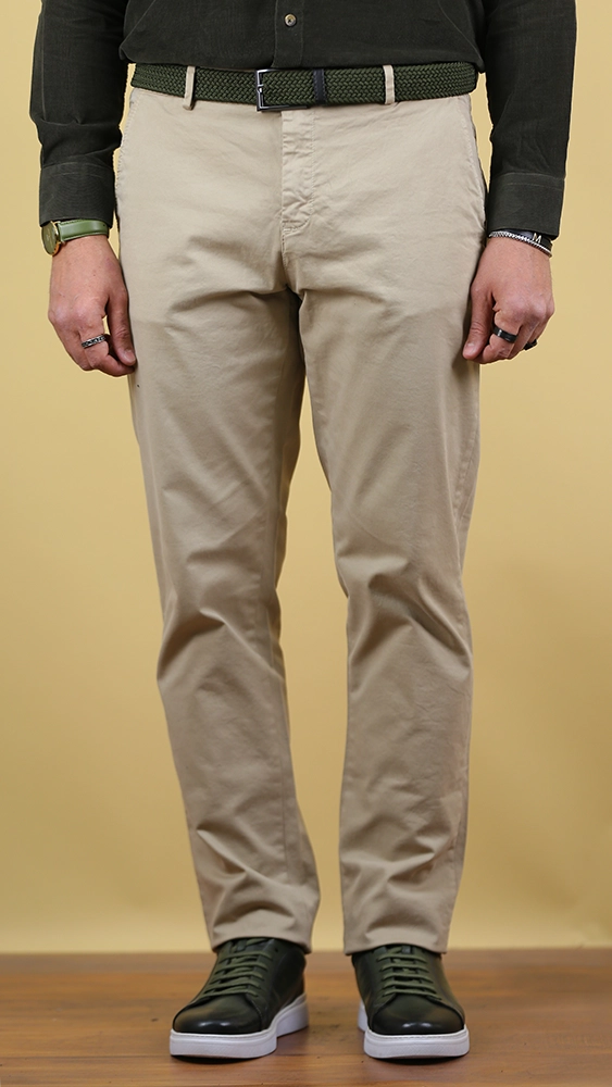 شلوار کتان مردانه 50096 برندس کرم (3) شلوار کتان مردانه 50096 - Image 1