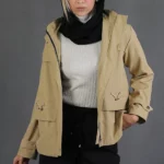 بارانی زنانه 1510 کرم برندس (4)