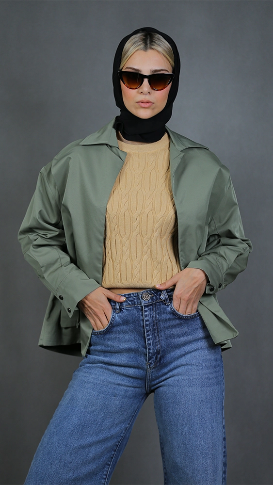 بارانی زنانه 40195 زیتونی برندس (5) بارانی زنانه 40195 زیتونی برندس (5)