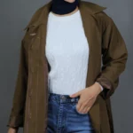 بارانی زنانه 40197 قهوه ای برندس (5)