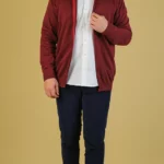 بافت مردانه SH42 زرشکی برندس (2)