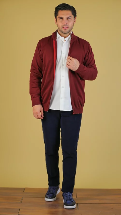 بافت مردانه SH42 زرشکی برندس (2)