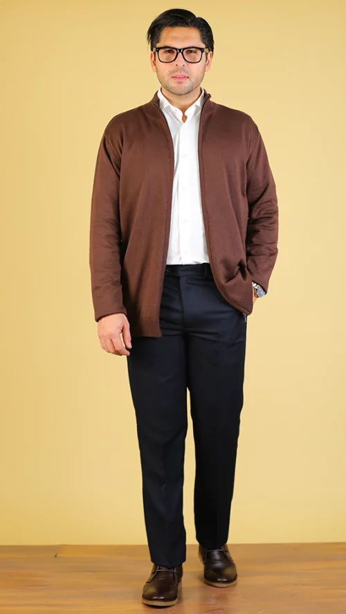 بافت مردانه SH42 قهوه ای برندس (5)