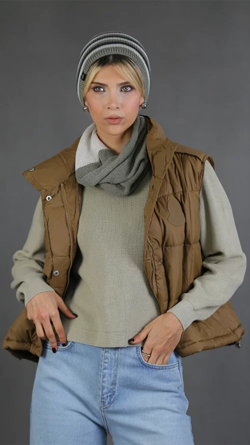 پافر زنانه 4034 قهوه ای برندس (3)