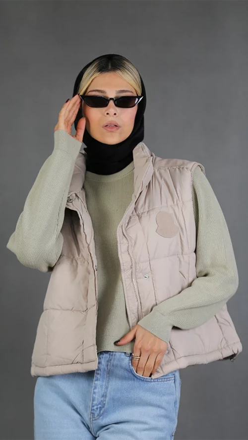 پافر زنانه 4034 کرم برندس (5)