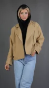 پالتو زنانه 1582 کرم برندس (6)