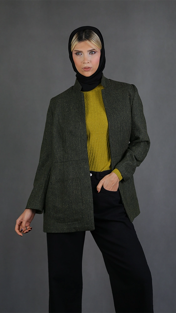 پالتو زنانه H01 یشمی برندس (3) پالتو زنانه H01 یشمی برندس (3)