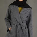 پالتو زنانه H21 ذغالی برندس (3)