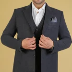 پالتو مردانه 80112 ذغالی برندس (3)