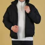 کاپشن مردانه 1028 مشکی برندس (3)