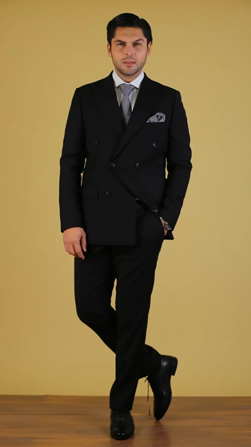 کت و شلوار مردانه 1282 مشکی برندس (3)