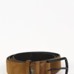کمربند چرم مردانه 3602 عسلی برندس