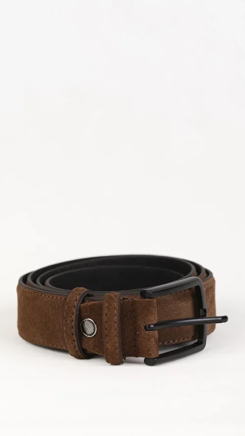 کمربند چرم مردانه 3602 قهوه ای برندس