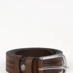 کمربند چرم مردانه 3603 قهوه ای برندس