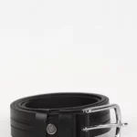 کمربند چرم مردانه 3603 مشکی برندس