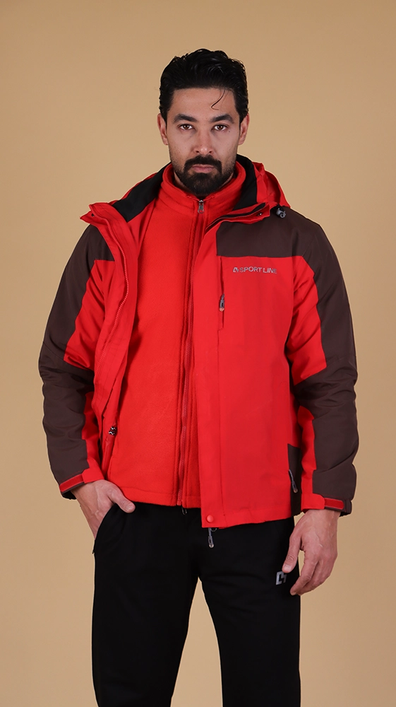 کاپشن ورزشی مردانه 400089 قرمز بردنس (1) کاپشن ورزشی مردانه 400069 - Image 1